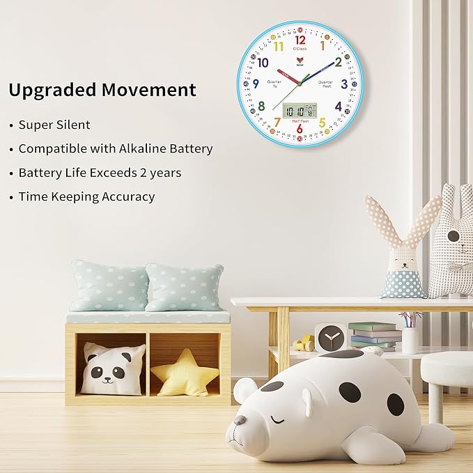 Foxtop Digital and Analog Learning Clock - Image 4