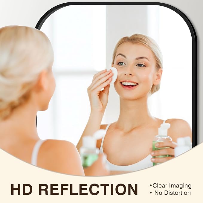 FICTOR Bathroom Vanity Mirror for Wall, 2 Pack 28" x 40" Rectangle Bathroom - Image 5