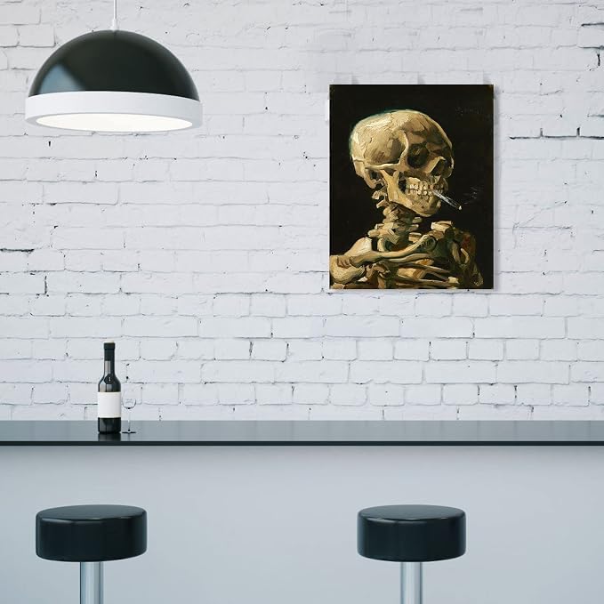 1 KINGO Van Gogh Canvas Wall Art: Skull of a Skeleton - Image 5