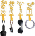 Decorative Wall Hooks, Metal Flowers Wall Decor by Unknown
