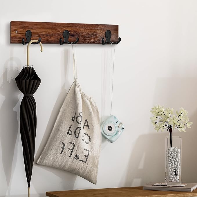 IBosins 16 Pack Heavy Duty Double Prong Coat Hooks Wall Mounted - Image 5