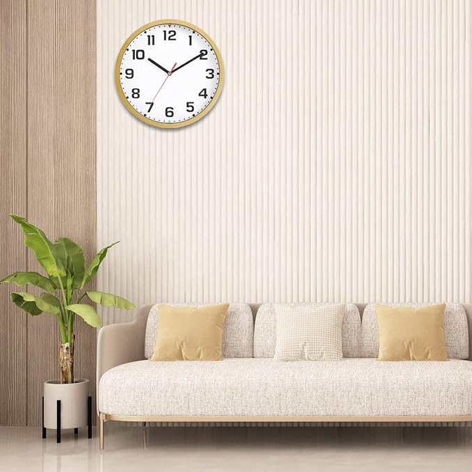 SIN&MI Wall Clock 9 Inch Battery Operated Silent Non-Ticking Wall Clock Modern - Image 7