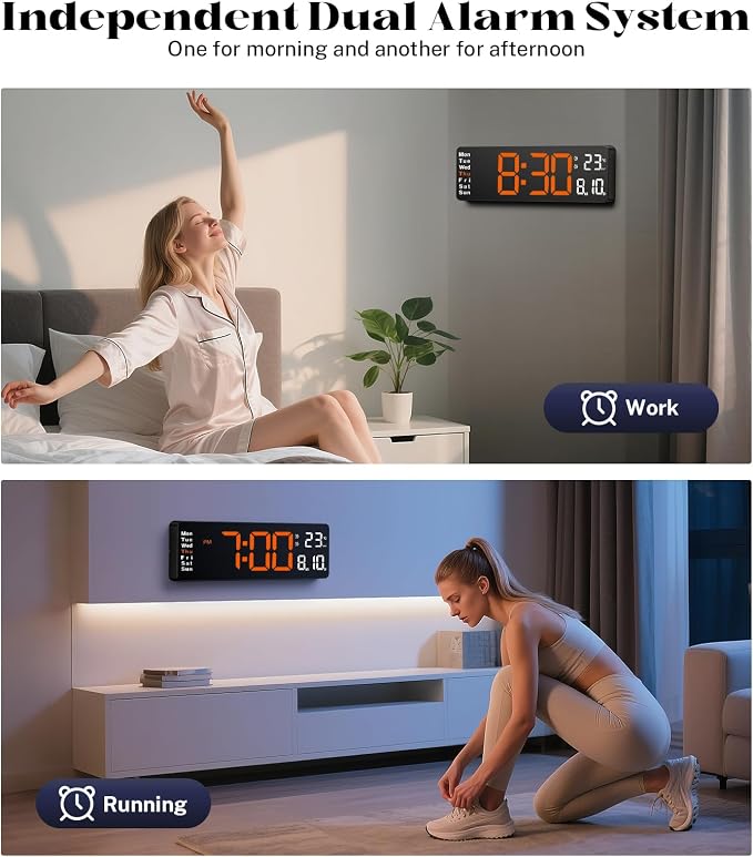 16" Large Digital Wall Clock - Image 5