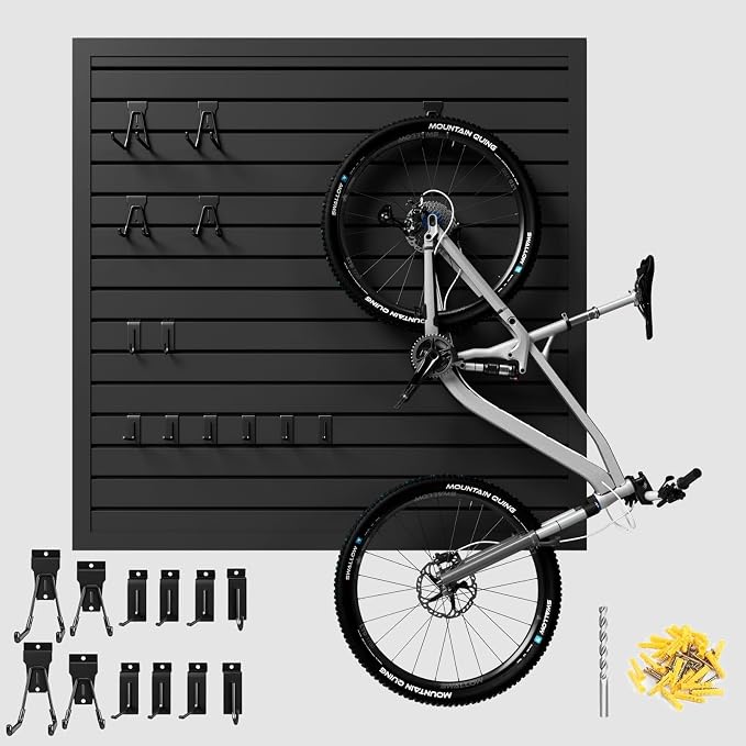 4'H x 4'W Slatwall Panel Garage Wall Organizer by GINCHAIN
