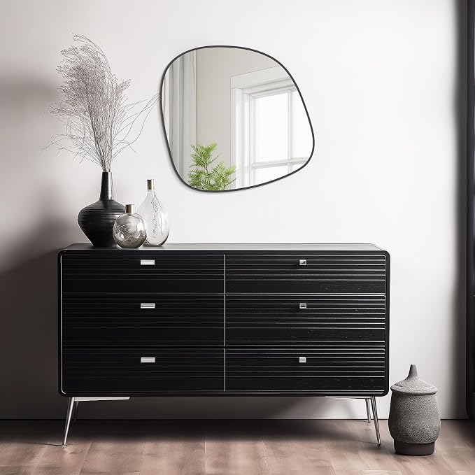 WallBeyond Asymmetrical Mirror, Irregular Wall Mirror, Wall Mirrors Decorative - Image 4