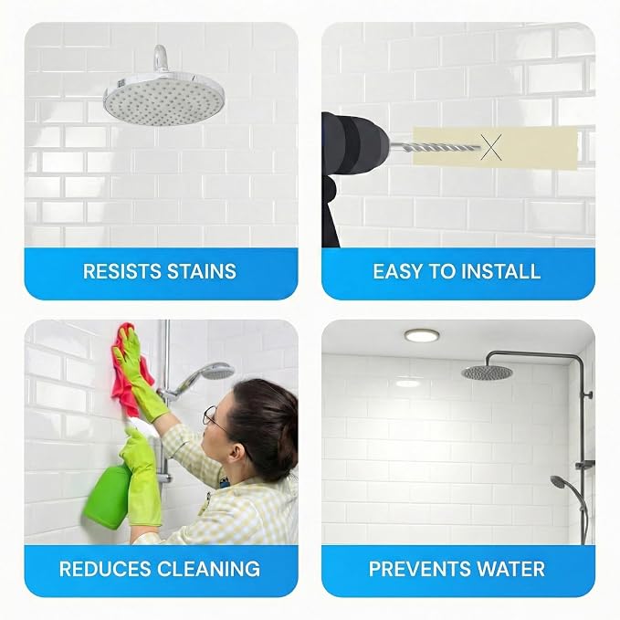 From Plain To Beautiful In Hours 133-WT-SUB-KIT Subway Tub and Shower Wall - Image 6