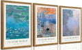SYWENNOI Wood Framed Wall Art, Claude Monet Famous Paintings Collection by SYWENNOICanvasWallArt
