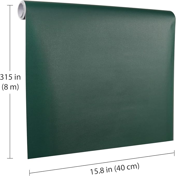Dark Green Peel and Stick Wallpaper, 15.7 X 315 inches Renter Friendly Wallpaper - Image 2