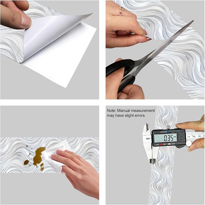 HOMETITUTE Wallpaper Border Peel and Stick Decorative Wall Trim Self Adhesive - Image 8