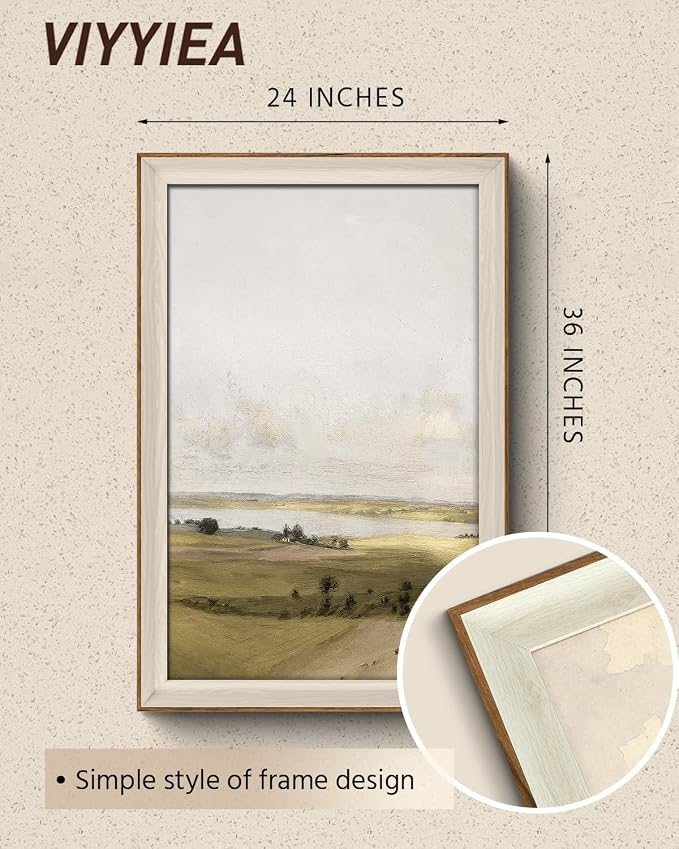 VIYYIEA Large Framed Wall Art for Living Room, Landscape Canvas Home Decor - Image 2