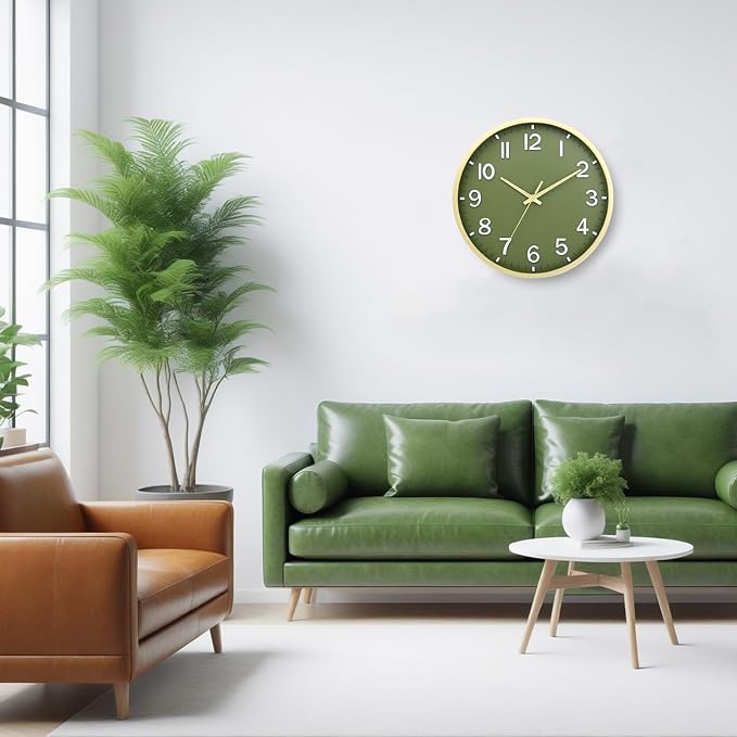 Wall Clocks Battery Operated 8 inch Modern Wall Clock, Silent Non Ticking Wall - Image 7