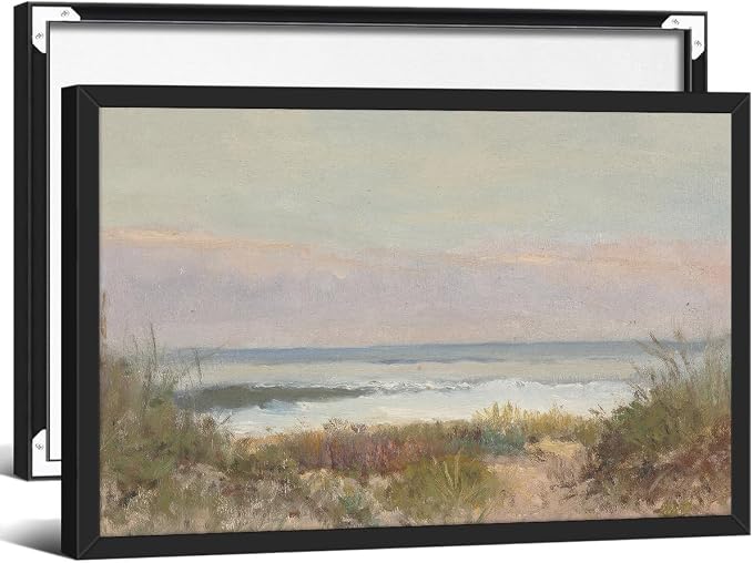 Nature Ocean Scenery Wall Art Beach Landscape Posters Vintage Coastal Aesthetic by rumlud