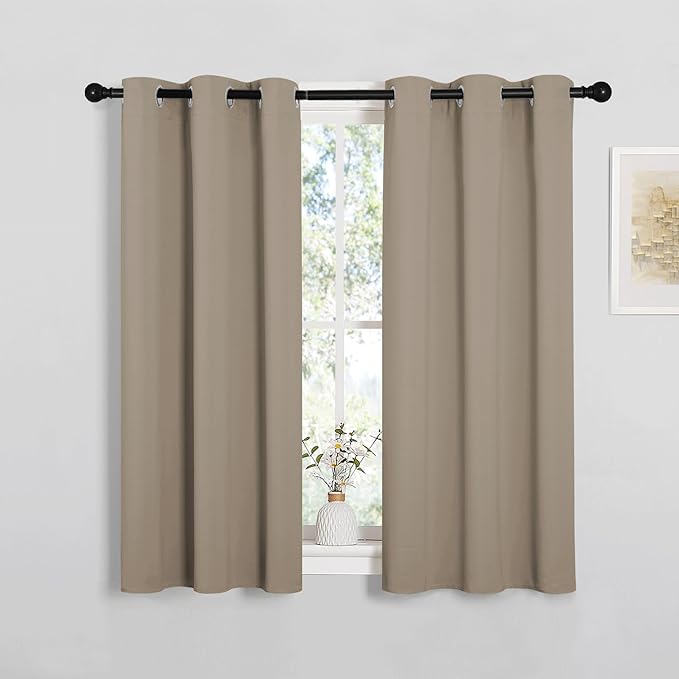 NICETOWN Bedroom Curtain Panels Blackout Draperies, Thermal Insulated Solid by NICETOWN