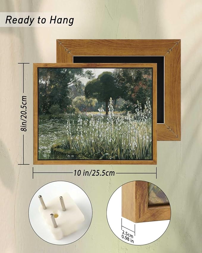 InSimSea Meadow with Flowers Painting Wall Art Prints, Classical Scenery - Image 3