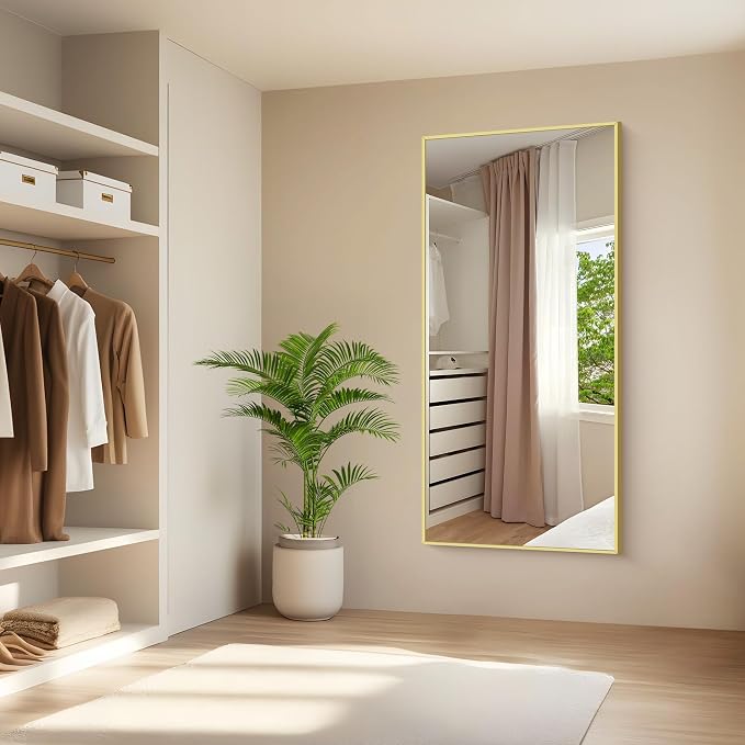KOCUUY Large Gold Bathroom Mirror, 60x30 inch Rectangular Mirror - Image 5