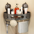 Voldra Corner Shower Caddy Suction Cup, Aluminum Corner Shower Shelves by VOLDRA