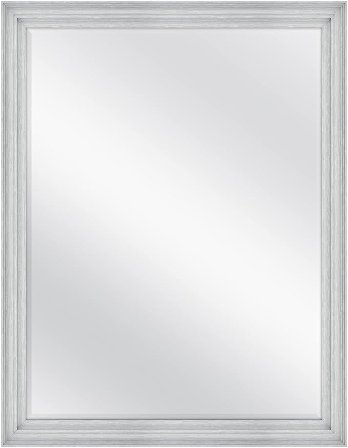 MCS Ezra 34.66x44.66 Large Wall Mirror, Vertical & Horizontal Wall Hanging by MCSIndustriesInc