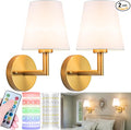 Nekhung Battery Operated Wall Sconces Set of 2, Wireless Wall Light by Nekhung
