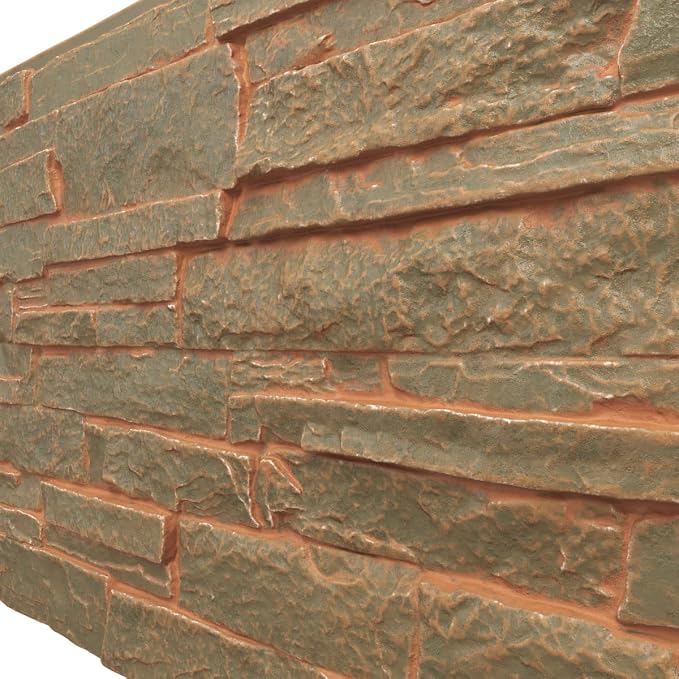 EverStone Acadia Ledge Faux Stone Panel, Iron Mill Color - Image 7