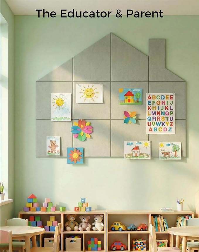 Aothia Felt Bulletin Board Tiles - Image 8