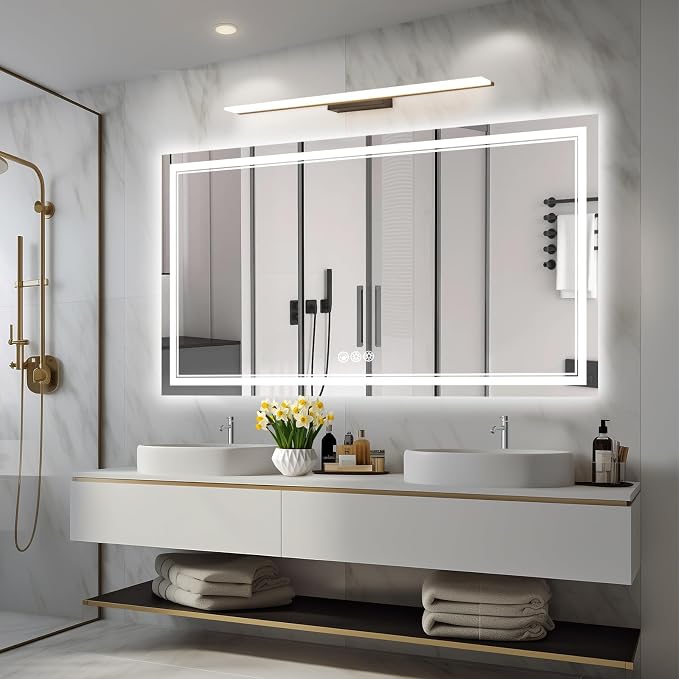 Ratsamee 55x30 Inch Led Mirror for Bathroom - Image 2