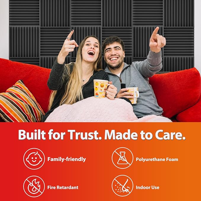 54 Pack Acoustic Panels – Sound Proof Foam Panels - Image 5
