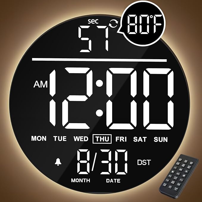 JALL 10" Large Digital Wall Clock by JALL