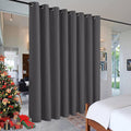 RYB HOME Gift Gray Room Divider Screen Partition, Energy Smart Modern Blackout by RYBHOME