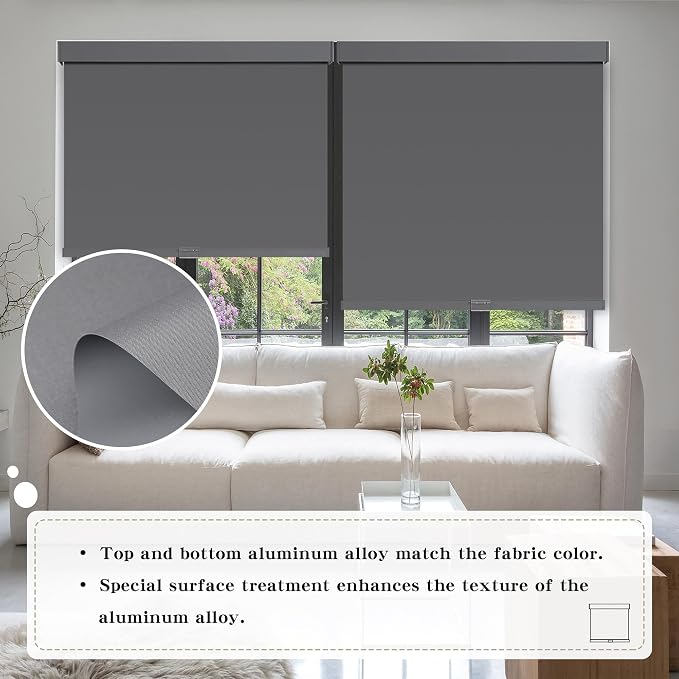 SUNOFF Cordless Blackout Roller Shades Blinds - Image 3