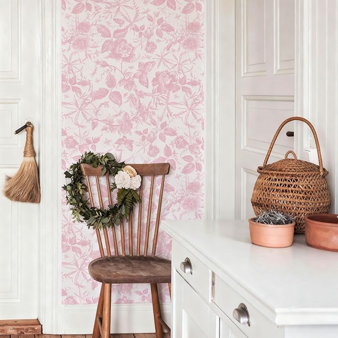 JiffDiff Floral Vintage Wallpaper Peel and Stick - Image 6
