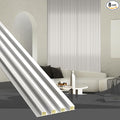 OUZUGIE WPC Acoustic Slat Wall Paneling, Living Room, TV Background, Study Room by OUZUGIE