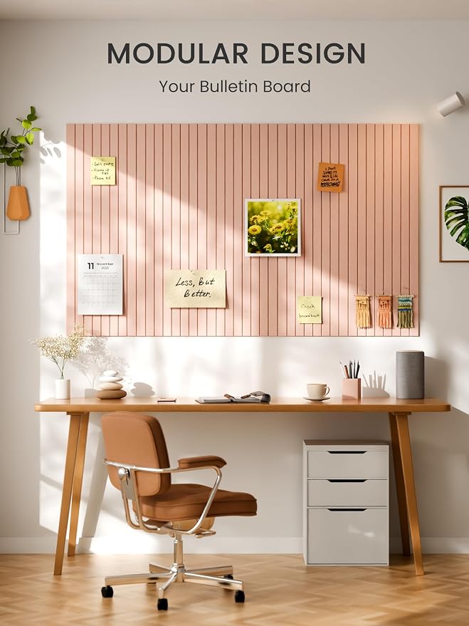 Bumusty Large Cork Board Alternative-48 x 36" Felt Bulletin Board Tiles - Image 6