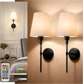 DORESshop Battery Operated Wall Sconce Set of 2, Wall Light Wireless Easy to by DORESshop