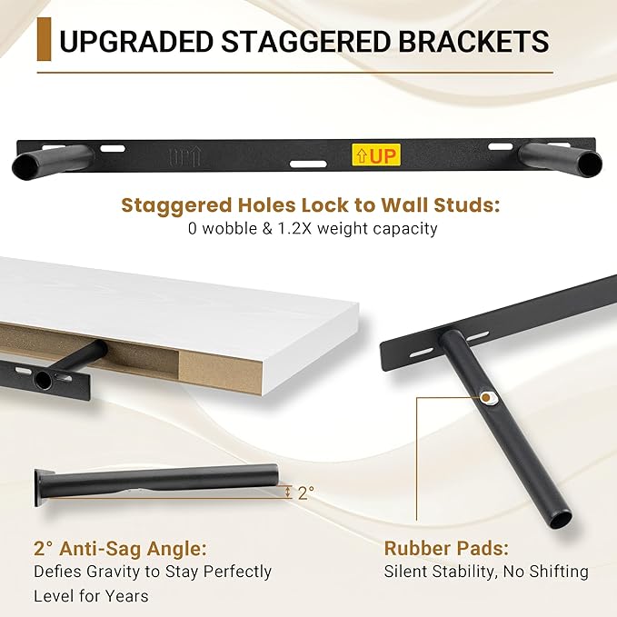 Vivelove 12 Deep Floating Shelves - Image 5