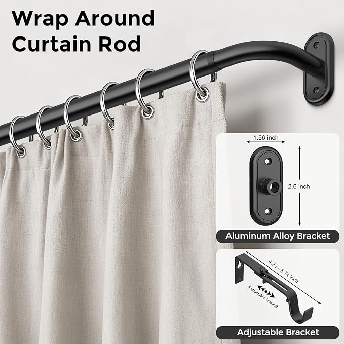 Curtain Rods 36-152 Inch, Living Room, Sliding Door - Image 2