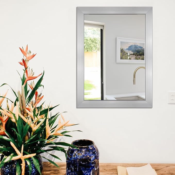Ruomeng Wall Mirror Rectangle Decorative Mirror 12" x 16" - Image 2