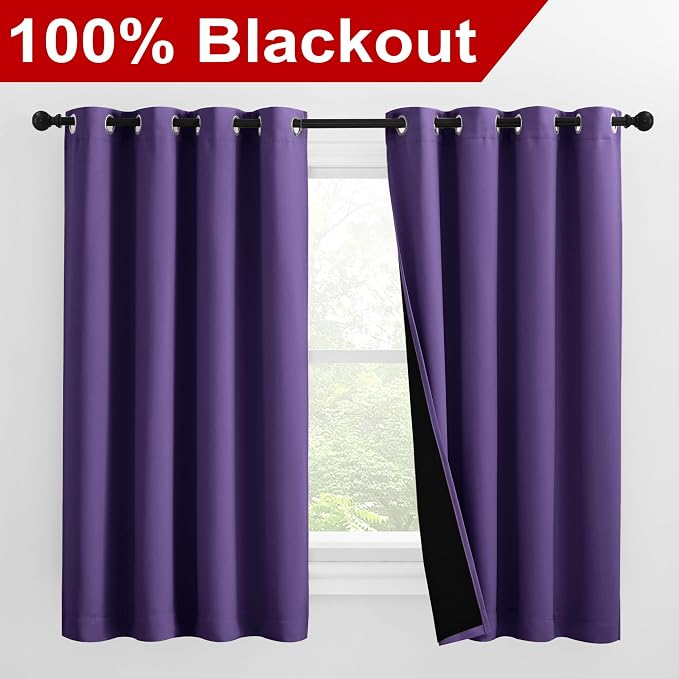 NICETOWN 100% Blackout Curtains - Image 2