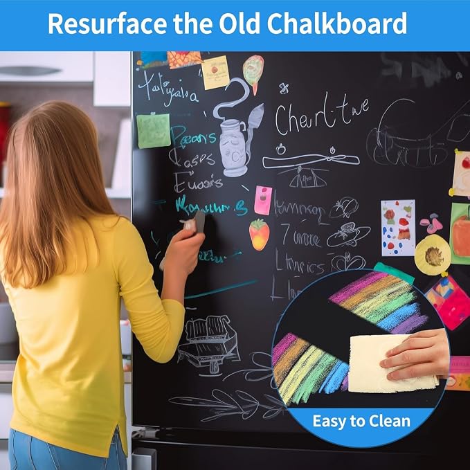 Magnetic Chalkboard Contact Paper, Magnetic Black Board Wall Decal - Image 9