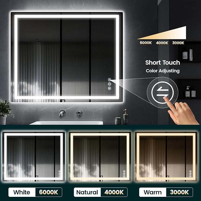 Memobarco 32"x 40" Bathroom Mirror - Image 4