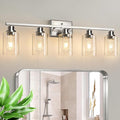 Unicozin Modern Bathroom Light Fixtures, 5 Light Vanity Lights Over Mirror by Unicozin