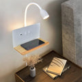 Bedside Wall Sconces with Wireless Charging Station & USB Charging, 3 by SENFAY