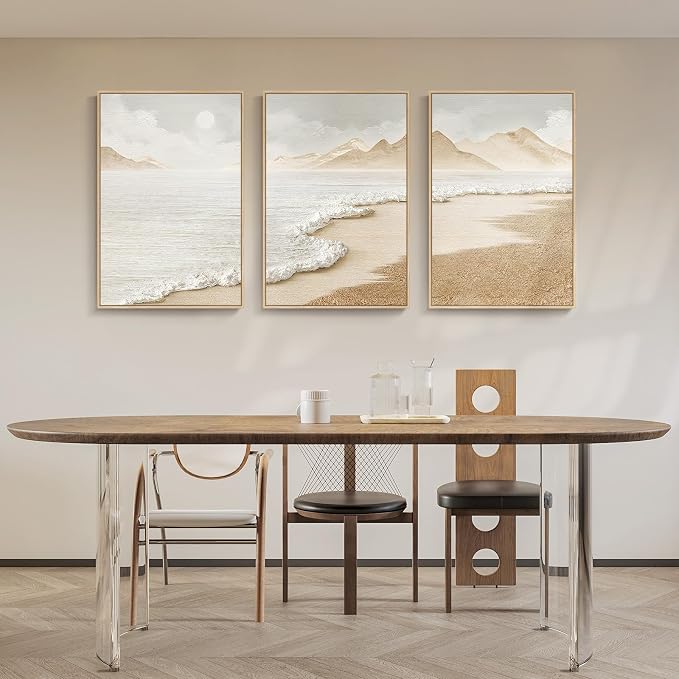 Framed Boho Coastal Beach Wall Art - Image 8