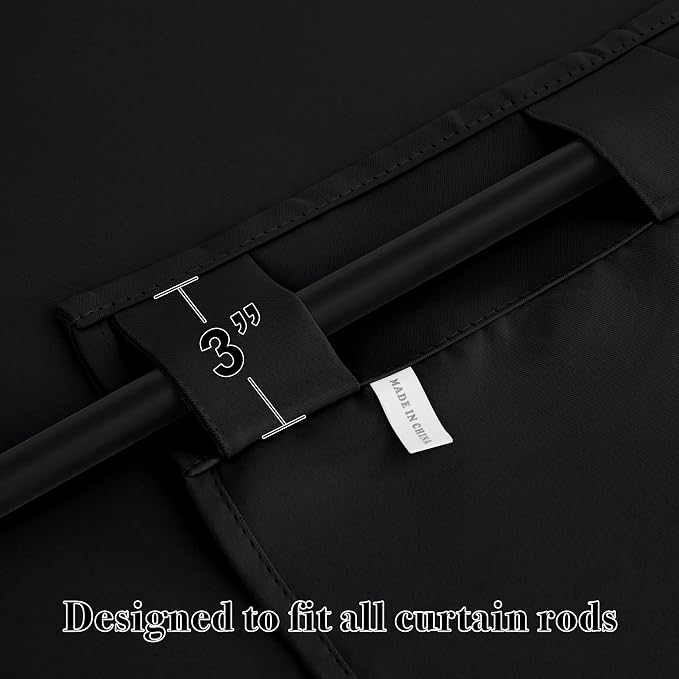 RYB HOME Blackout Curtains for Bedroom, Privacy Thermal Insulating Window - Image 3