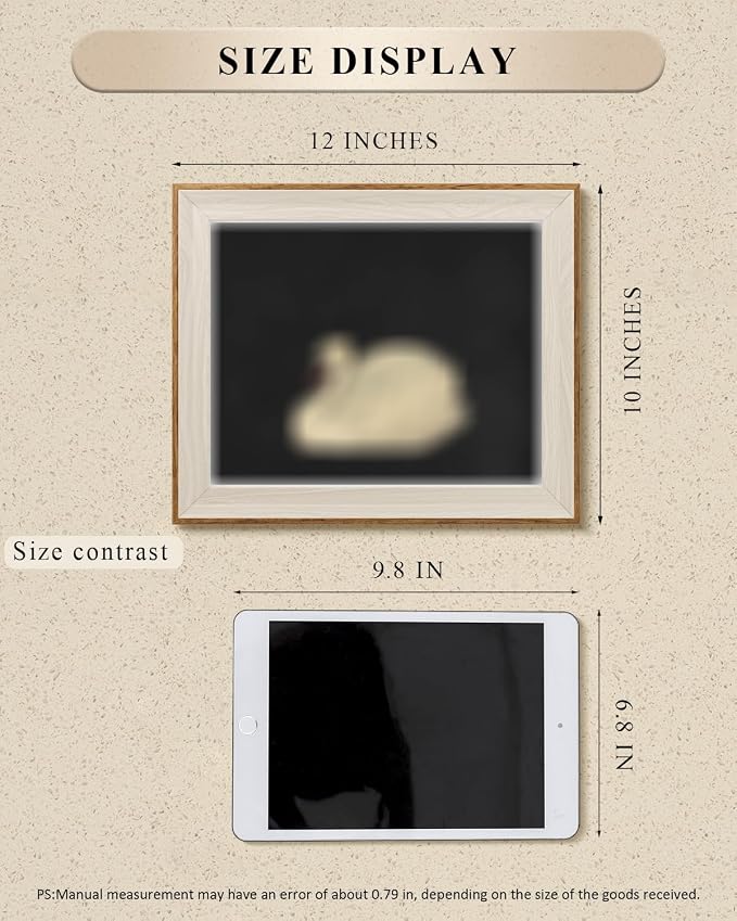 VIYYIEA Framed Wall Art for Living Room, Rabbit Canvas Prints, Easter Home Decor - Image 3