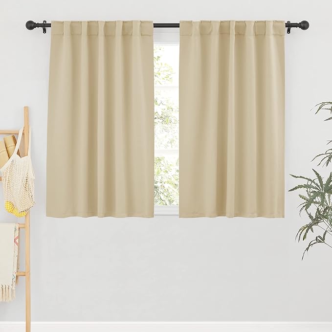 RYB HOME Small Window Curtains Blackout, Privacy Thermal Insulating Drapes by RYBHOME