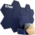 8 Pack Self-Adhesive Acoustic Panels 12" X 10" X 0.4" by Dailycooper