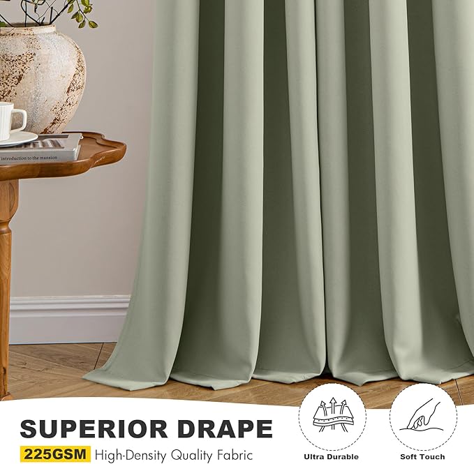 MIULEE Blackout Curtains for Bedroom Living Room 2 Panels, Thermal Insulated - Image 5