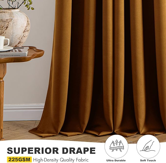 MIULEE Blackout Curtains for Bedroom Living Room 2 Panels, Thermal Insulated - Image 5