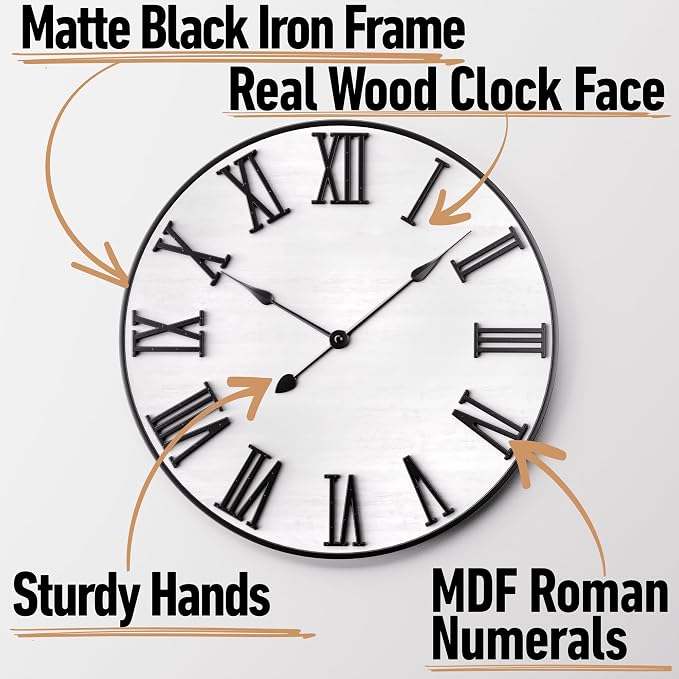 Large Wall Clock 24" Round - Image 2