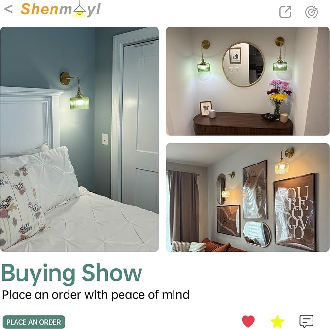 Shenmoyl Battery Operated Wall Sconce - Image 7